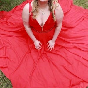 Long Red Dress